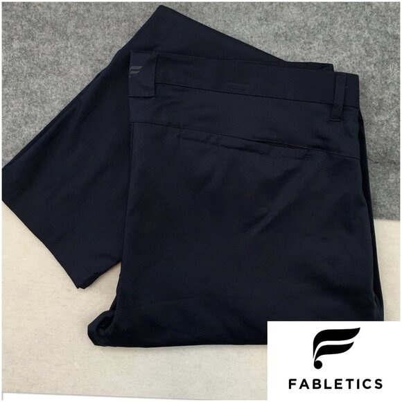 Fabletics Mens The High Side Chino Slim Fit Pants Size 44x34 Navy Cotton Stretch